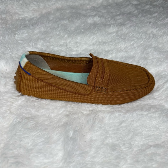 Rothy's The Driver Driving Loafer Slip On Shoe Flat Cognac Tan Women's Sz 9.5 - Picture 11 of 12